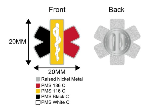 Lapel pin Star of Life - Belgium