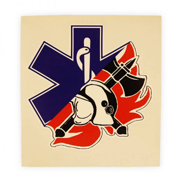 brandweer star of life sticker