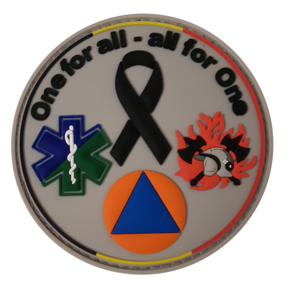 PVC-badge One for all – all for One rond (diameter 8cm)