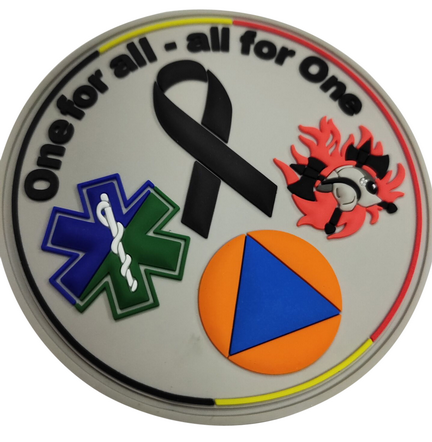 PVC-badge One for all – all for One rond (diameter 8cm)