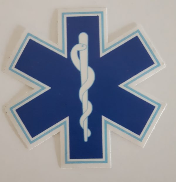 star of life sticker blauw