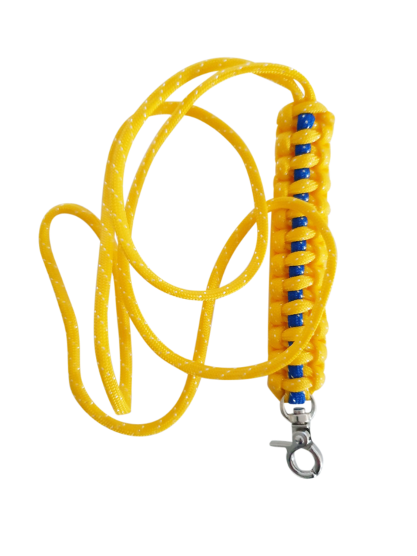 SET: Lanyard AMBULANCE met metalen musketon (klein) + Paracord armband ‘AMBULANCE’ metalen sluiting (rood) | SET: Lanyard AMBULANCE avec mousqueton en métal (petit) + Bracelet paracorde 'AMBULANCE' fermoir métal (rouge) - Afbeelding 2