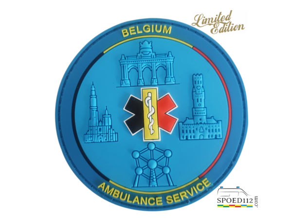 3D COLLECTORS PATCH ‘Belgium Ambulance Service’ NR 1 >GELIMITEERD