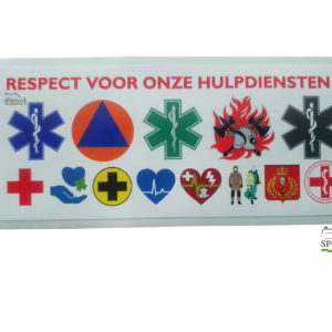 sticker hulpdiensten