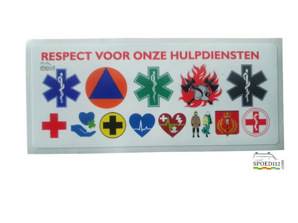 sticker hulpdiensten