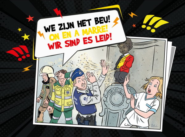 CARTOONBOEK: We zijn het beu! On en a marre! Wir sind es leid!