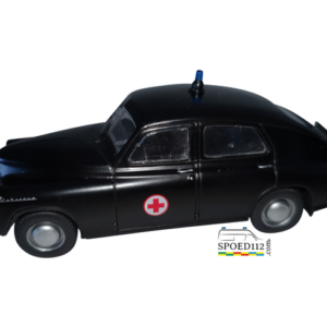 Schaalmodel 1:43 Warsawa M20 ‘ambulance’ zwart met rood kruis