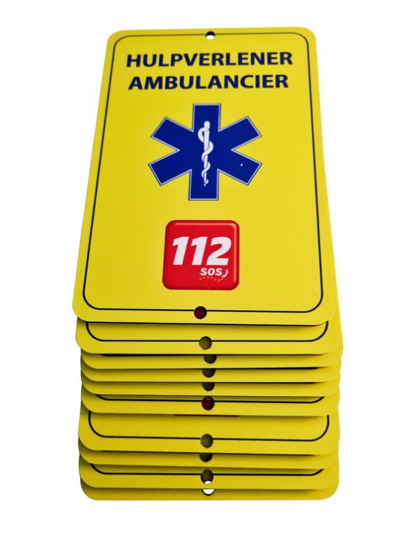 Autobordje hulpverlener ambulancier