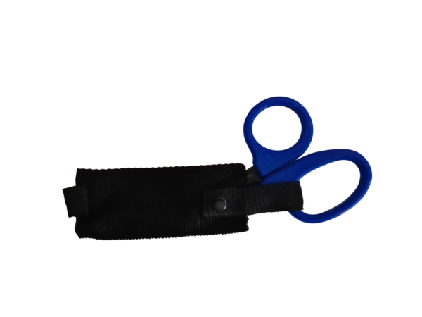 blauw handvat zwart hoesje